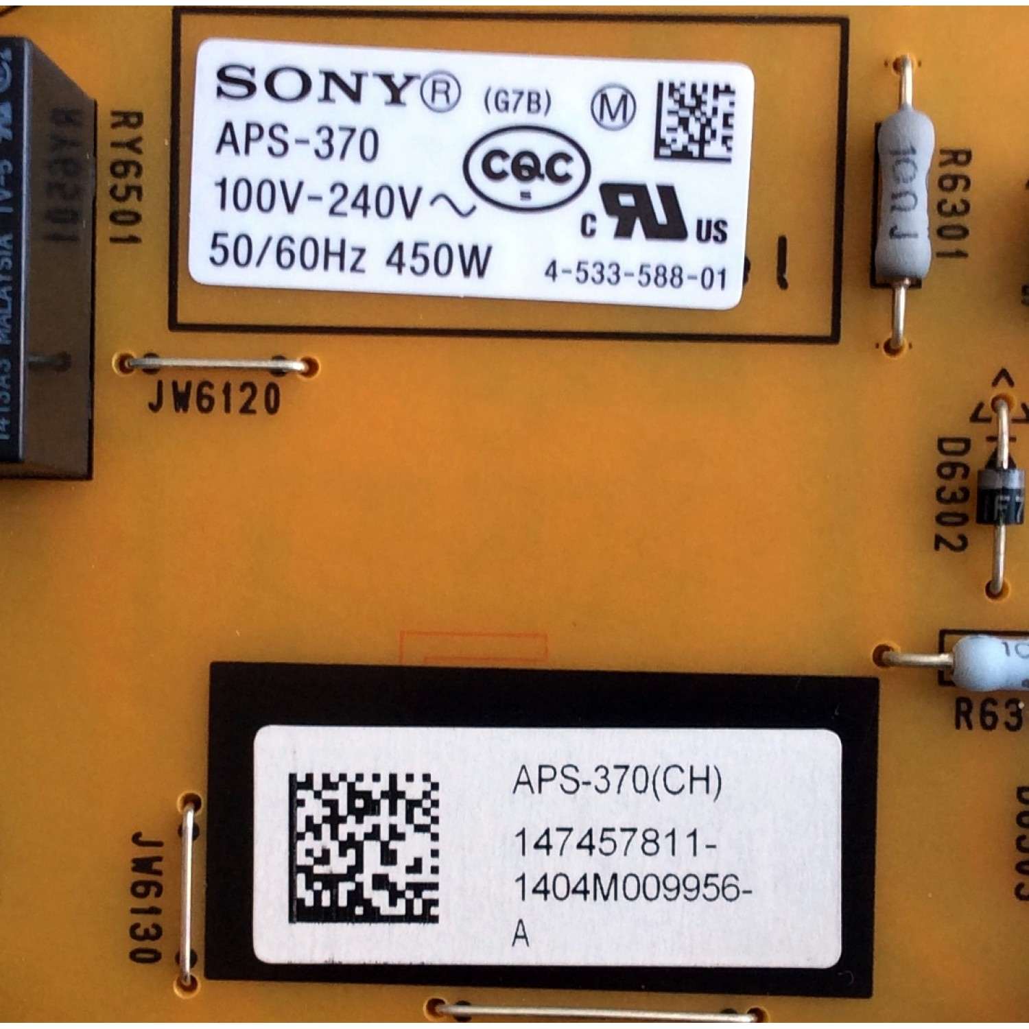 FUENTE DE PODER PARA TV SONY / NUMERO DE PARTE 147457811 / 1-893-297-11 / APS-370 / 1-893-297-21 / APS-370(CH) / 1-474-578-11 / PANEL YD4Y700LNX01 / MODELOS XBR-65X900B / XBR-70X850B / KDL-70X830B - Imagen 3